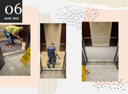 Elevator floor installation