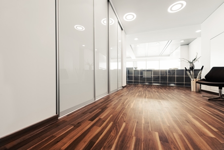 empty modern office reception