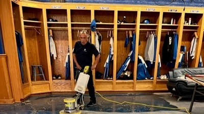 UC Riverside Locker Room Flooring Photo