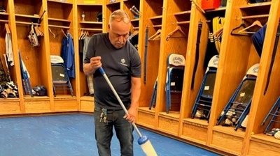 UC Riverside Locker Room Flooring Photo